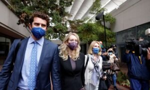 Elizabeth Holmes outside court in San Jose last week
