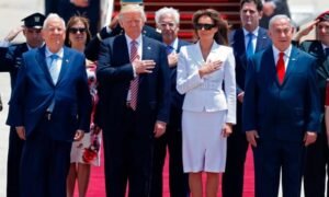 In May 2017, Donald Trump met with Reuven Rivlin, then-Israeli president, and Benjamin Netanyahu, the former prime minister. 