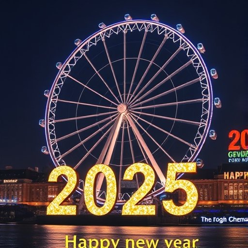 veiw of gaint wheel