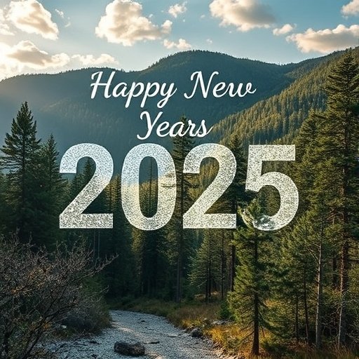 scene of nature on Happy New Year