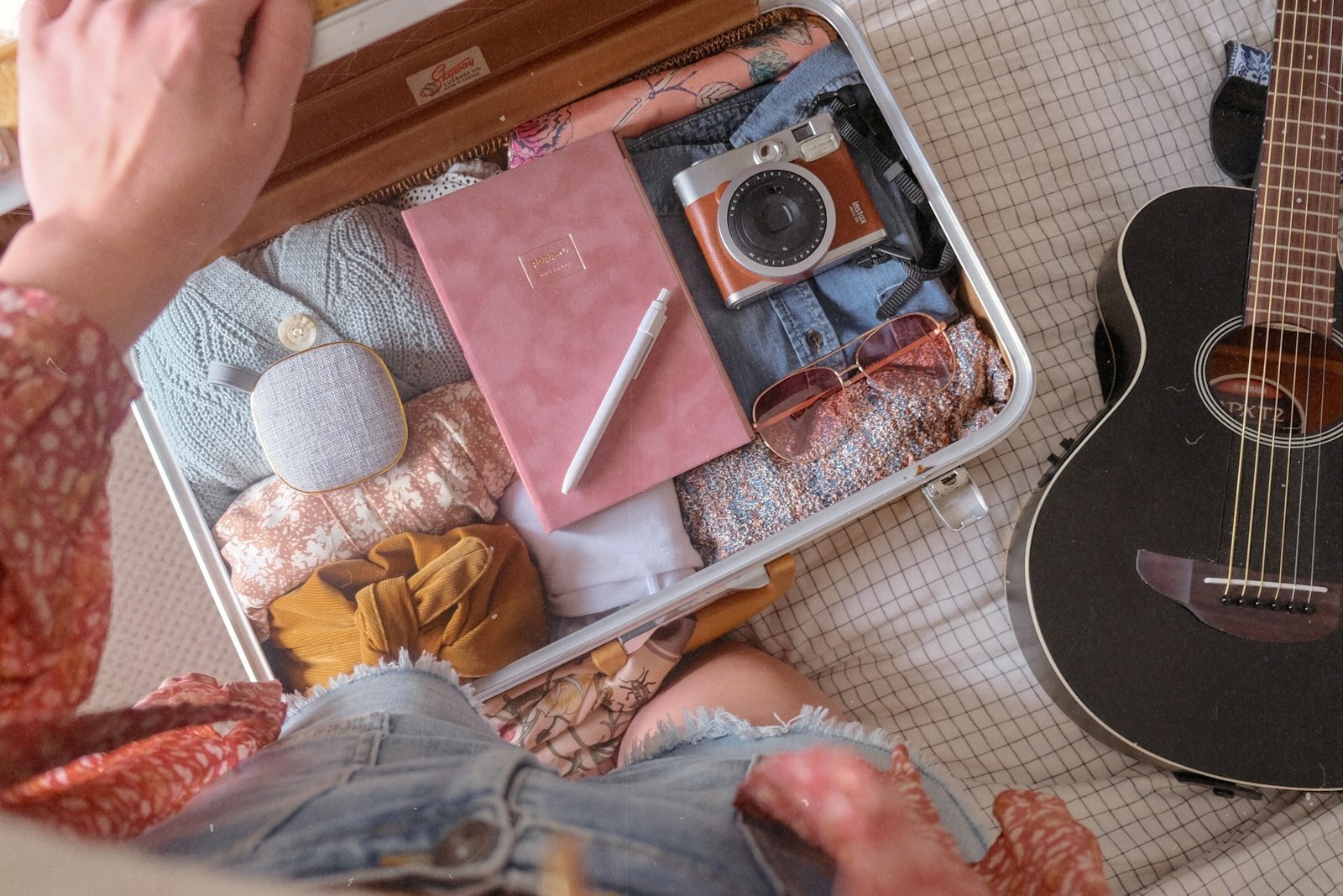 packed travel bag