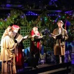 People singing Christmas songs