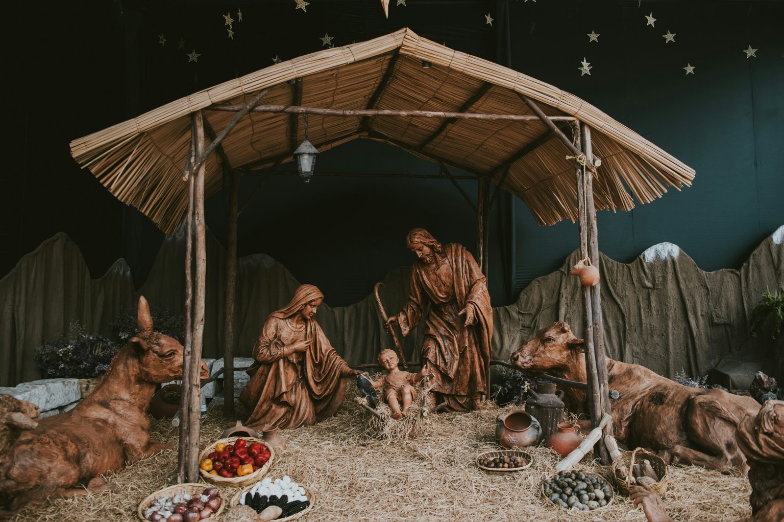 A veiw of Christmas cradle
