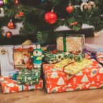 christmas tree with gift boxes
