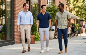 business casual men summer