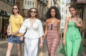 Women wearing summer dresses