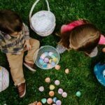 Children playing with plastic balls
